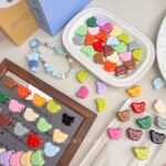 High-Quality UV Beads Cute painted bear