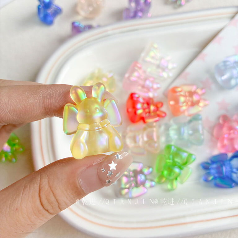 High-Quality UV Beads Original design bowknot rabbit bead-690
