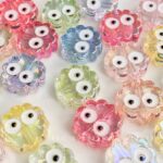 High-Quality UV Beads Transparent and colorful coal ball biscuit beads