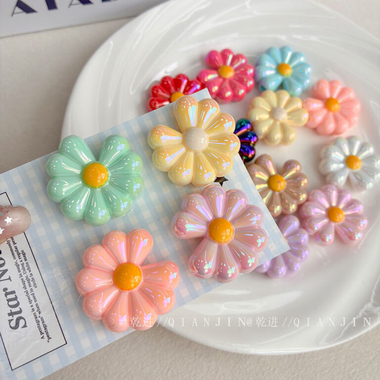 High-Quality UV Beads Solid color UV daisy beads - 678