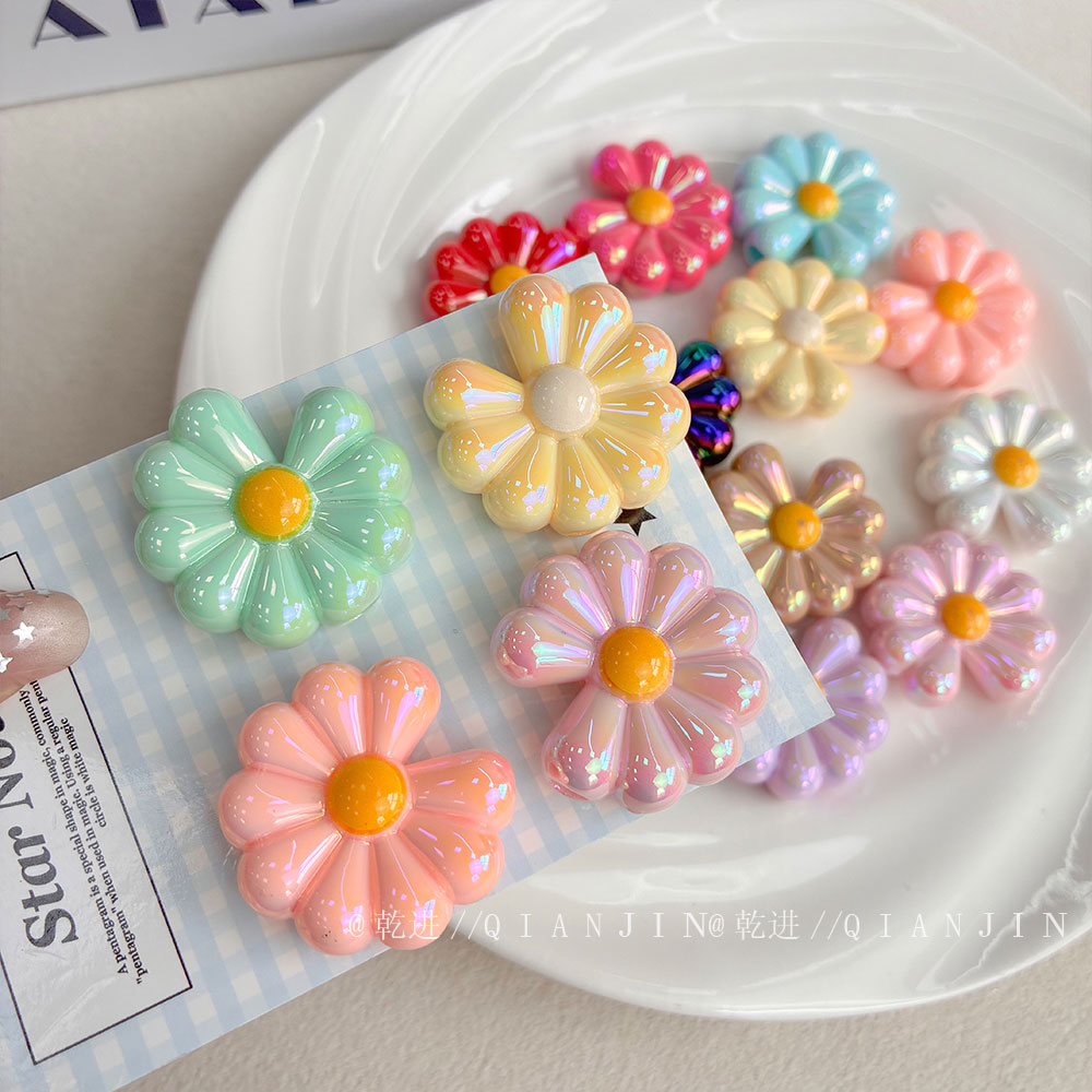 High-Quality UV Beads Solid color UV daisy beads - 678