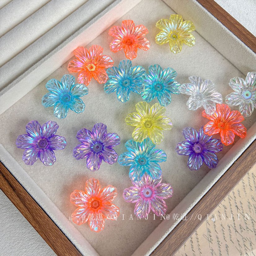 Flower & Leaf Shaped Charms AB flower