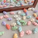 Solid Color Iridescent Plated Beads Cloud beads-618