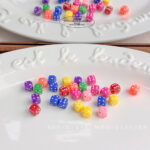 Solid Color Acrylic Beads Dice beads