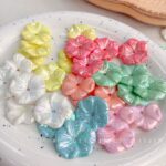 Flower & Leaf Shaped Charms Solid color ab lotus leaf flower