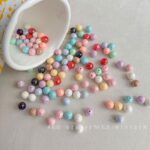 Solid Color Iridescent Plated Beads 10mm AB Pumpkin bead