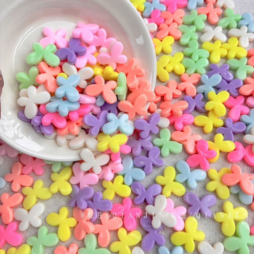Plastic beads plastic butterfly beads