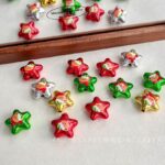 Printed bead Christmas-themed star beads