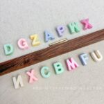 Imitation Pearl Beads Wide-hole pearl alphabet beads
