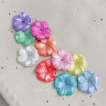 Flower & Leaf Shaped Charms Solid color ab lotus leaf flower