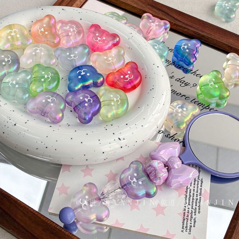 High-Quality UV Beads Magic matte bear bead