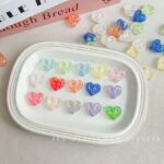 High-Quality UV Beads Cookie heart beads-691