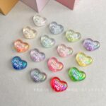 High-Quality UV Beads magical aurora HUGME heart