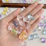 Transparent Acrylic Beads transparent heart beads -571