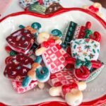 Printed bead Printed Christmas clothes hanger beads