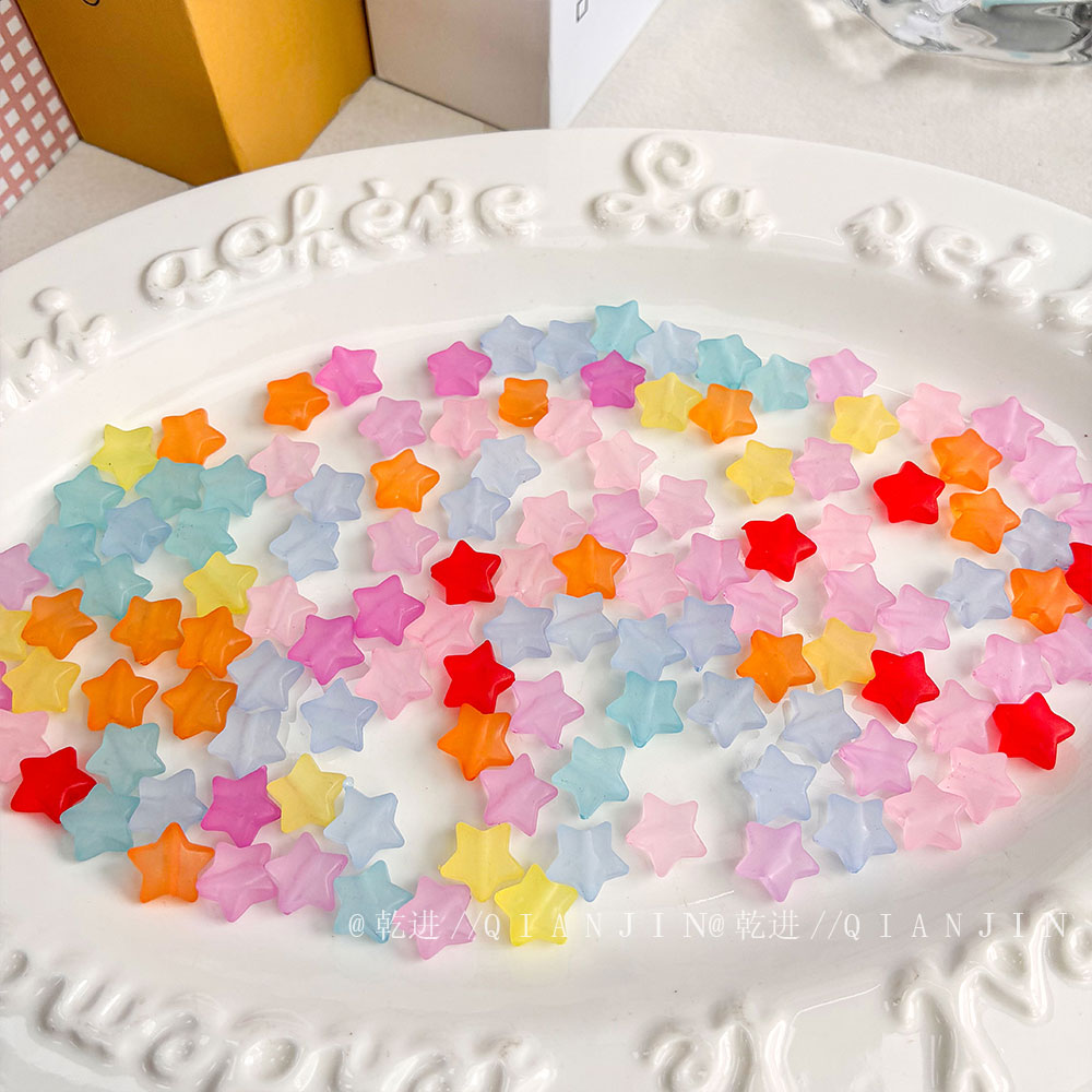 Transparent Acrylic Beads Transparent frosted star beads