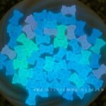 Transparent Acrylic Beads Luminous glitter bowknot