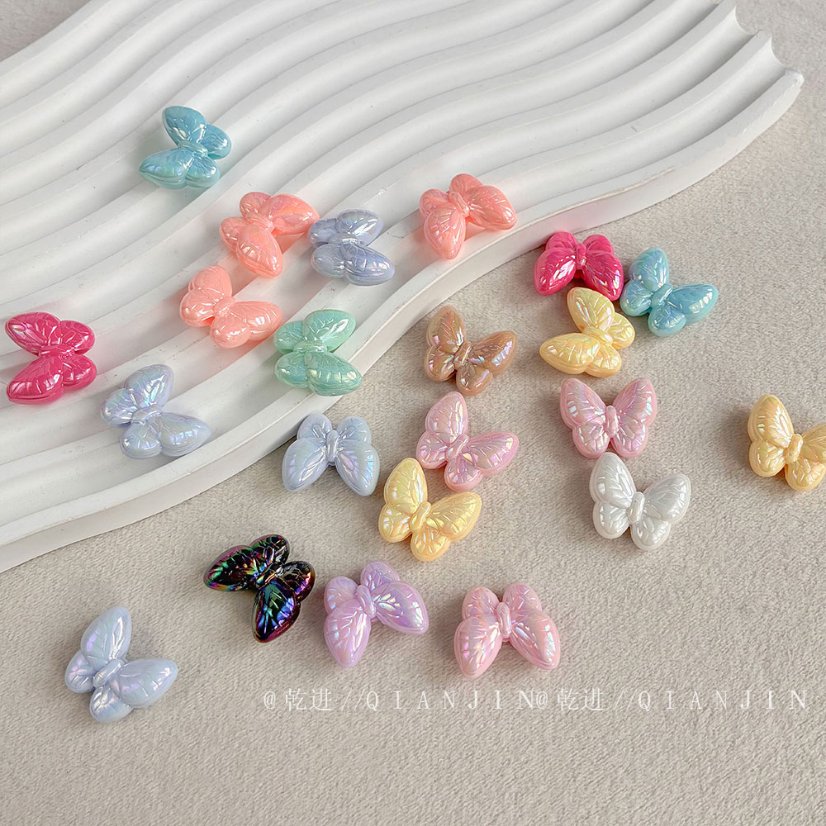 Transparent Acrylic Beads Butterfly Beads