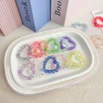 High-Quality UV Beads Wave-shaped heart beads