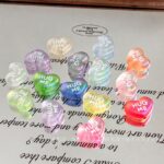 High-Quality UV Beads magical aurora HUGME heart