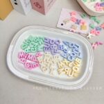 Imitation Pearl Beads Wide-hole pearl alphabet beads