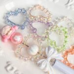 High-Quality UV Beads Wave-shaped heart beads