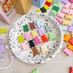 High-Quality UV Beads Painted cute bear