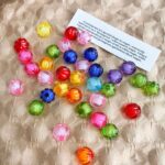 Transparent Acrylic Beads Bead in bead, pumkin bead