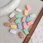 Solid Color Acrylic Beads Beads in the shape of cream