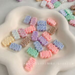 Solid Color Iridescent Plated Beads AB cream beads