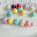 Solid Color Iridescent Plated Beads AB Pineapple Pearls