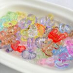 Transparent Acrylic Beads Transparent lace letters