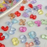 Transparent Acrylic Beads Transparent lace letters