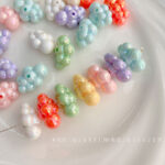 Solid Color Iridescent Plated Beads Cloud beads-618