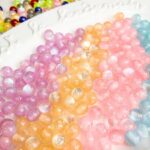 Resin Beads 10mm Glitter resin beads