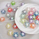 High-Quality UV Beads magical aurora big flower -665