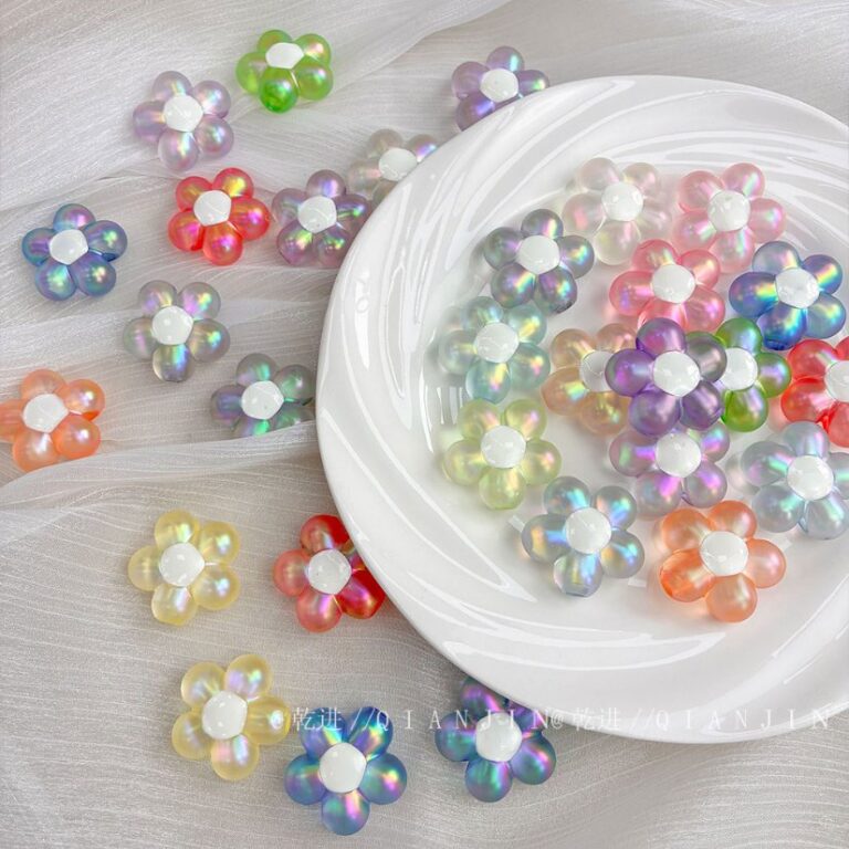 High-Quality UV Beads magical aurora big flower -665