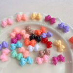 Plastic beads Plastic bow beads-683