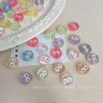 High-Quality UV Beads Transparent and colorful coal ball biscuit beads