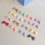 Transparent Acrylic Beads AB Bowknot bead