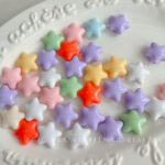 Solid Color Acrylic Beads Big hole star beads