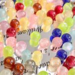 Resin Beads 10mm Glitter resin beads