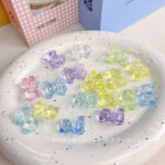 Transparent Acrylic Beads transparent bear beads