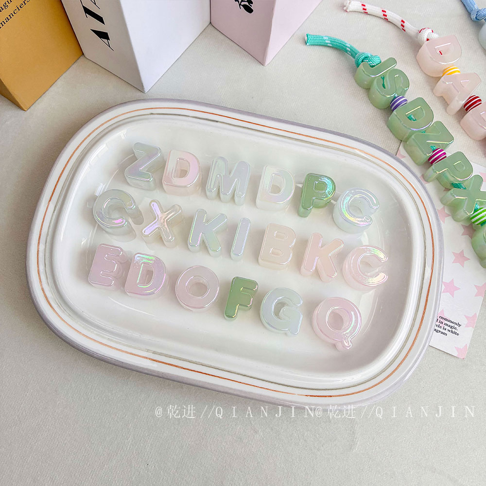 High-Quality UV Beads UV Light-changing alphabet beads