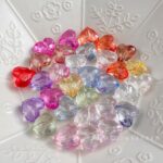 Transparent Acrylic Beads transparent heart beads -571