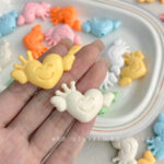 Solid Color Acrylic Beads Love Wings Beads