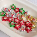 Printed bead Christmas-themed star beads