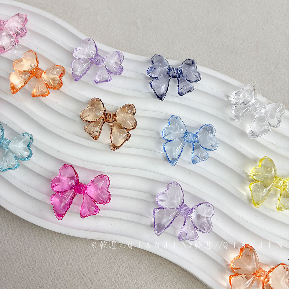 Transparent Acrylic Beads Transparent balloon bow beads