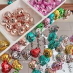 High-Quality UV Beads Metallic Princess Heart