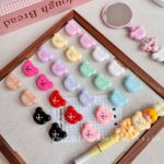Solid Color Acrylic Beads Cute bear beads